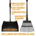 Pooper Scooper Tray & Rake Set - Two Sizes